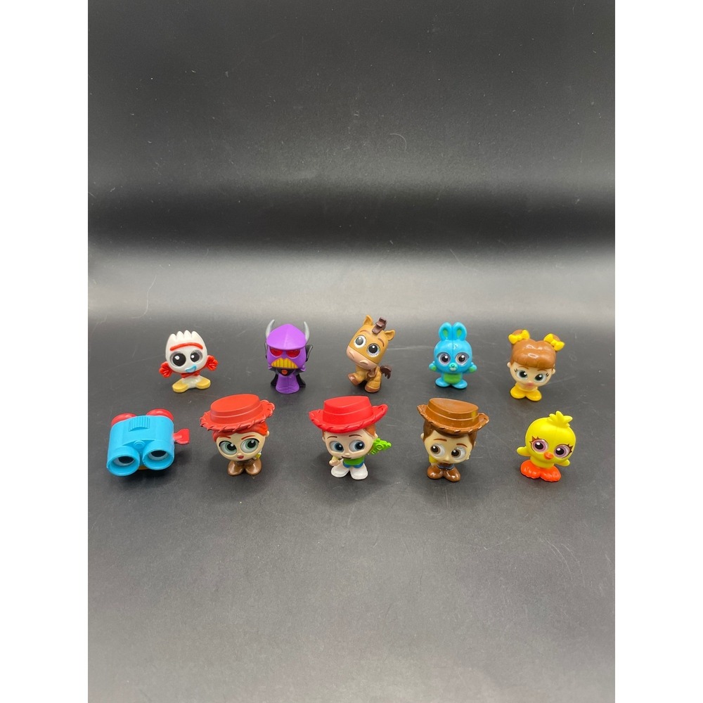 Disney Doorables Toy Story 4 Lot of 10 Woody Jessie Forky Zurg Bunny Figures
